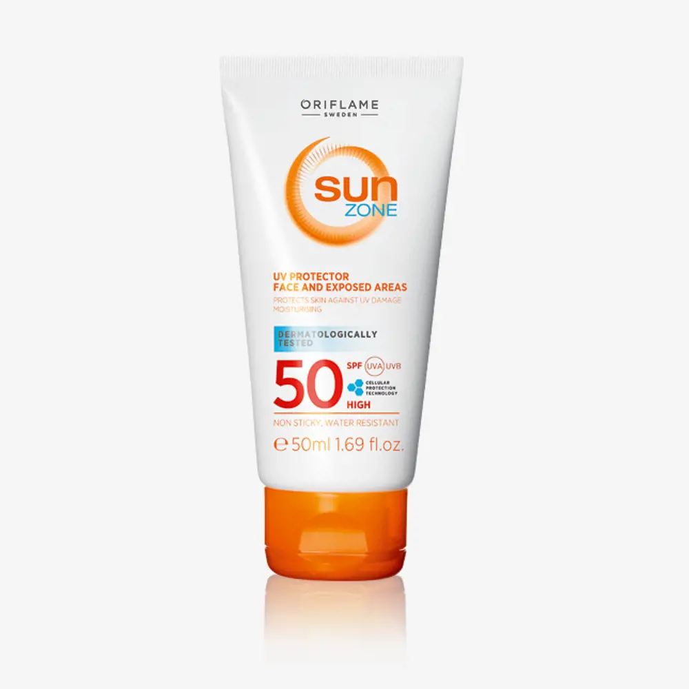 کرم ضد آفتاب بدون رنگ سان زون اوریفلیم سوئد با spf50